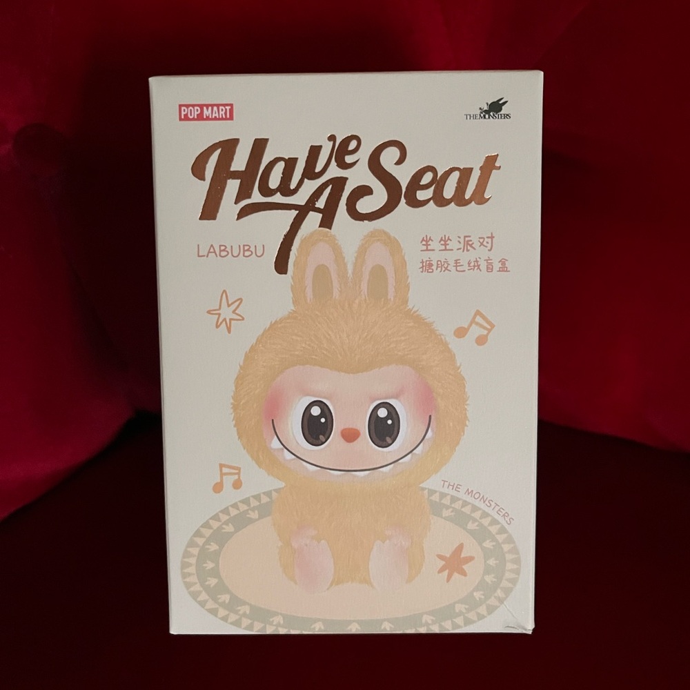 Authentic Popmart Labubu Have a Seat Plush  Bag Charm Blind Box